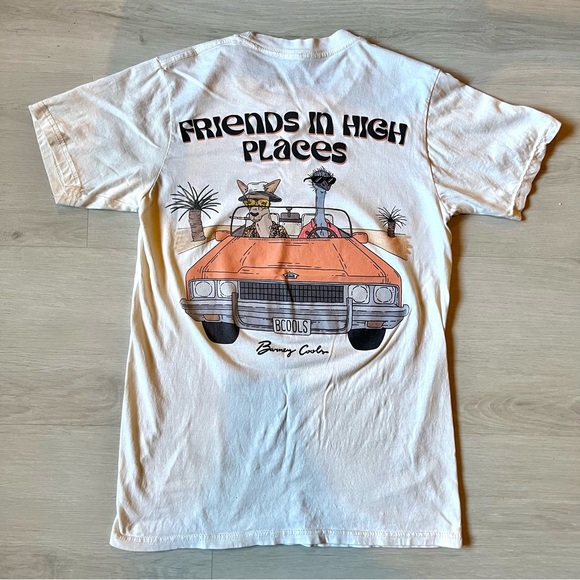 Barney Cools Unisex Friends in High Places Tee in Sand Size S Johnny Depp - Picture 1 of 6